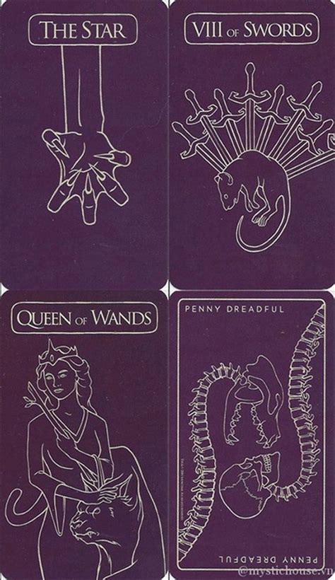 Got a card challenge, finished the first five cards. Penny Dreadful Tarot Cards by GypsyCharmsTarot on Etsy (With images) | Penny dreadful, Penny ...