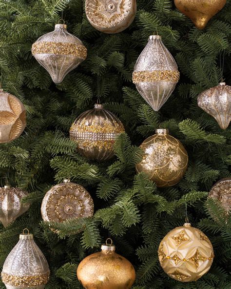 Silver And Gold Glass Ornament Set Balsam Hill