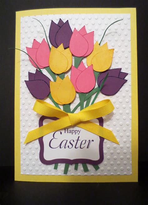Happy Easter Diy Easter Cards Card Making Flowers Cards Handmade