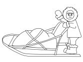 Dog Sled Coloring Pages - Coloring Pages 2019