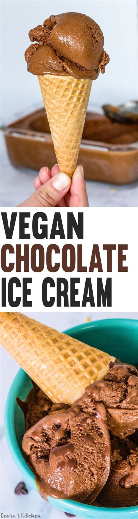 This vegan banana bread has all the goodness that you need. Vegan Chocolate Ice Cream | Recipe | Vegan desserts, Diy food recipes