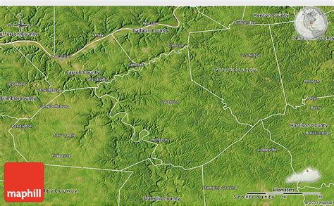 Satellite 3d Map Of Owen County