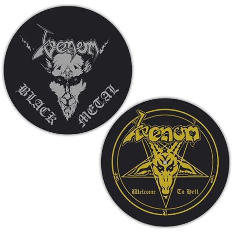 Venom Welcome To Hell Black Metal Slipmat Set Swag Loudtrax