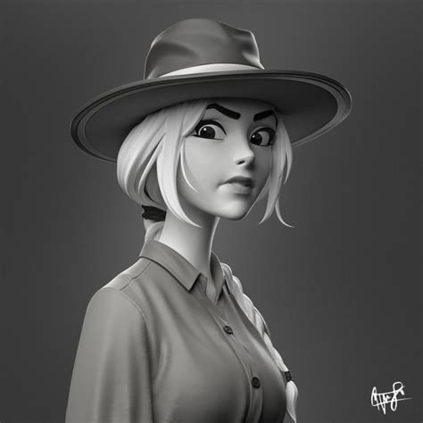 Cowgirl By Yudit1999 Character Art 3d Cgsociety Cowgirl