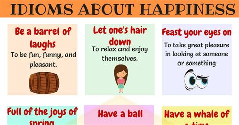 15 Useful Phrases And Idioms To Express Happiness • 7esl