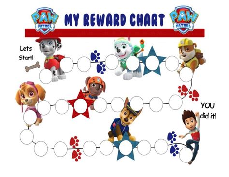 Paw Patrol Reward Chart Printable Pdf For Kids Artofit