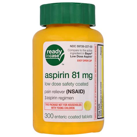 Ask your doctor about other uses for bayer safety coated 81mg aspirin. Life Extension, Aspirin, Low Dose Safety Coated, 81 mg ...