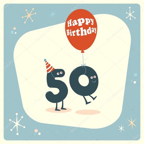 See more ideas about 50th birthday cards, birthday cards, cards. Funny 50th birthday Card — Stock Vector © RealCallahan ...