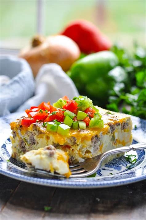 I love using the potatoes o'brien because they are already chopped and they come with red and green bell peppers. Breakfast Casserole Using Potatoes O\'Brien / Have Recipes-Will Cook: Breakfast Casserole ...