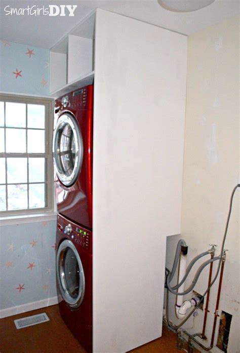 Laundry Room 2: Shelf Over Stacked Washer/Dryer | Laundry room storage