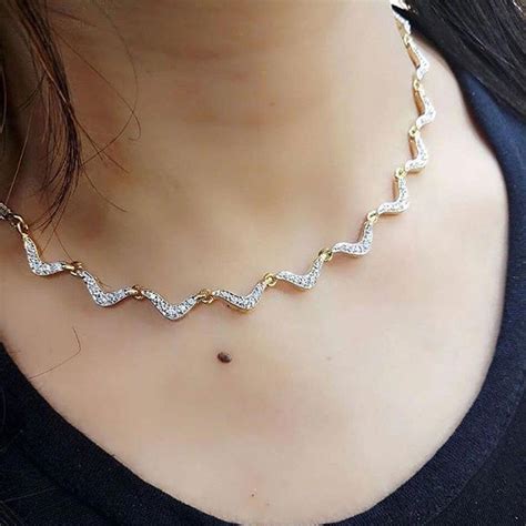 Simple Diamond Necklace Are Beautiful Pin 0515 Simplediamondnecklace