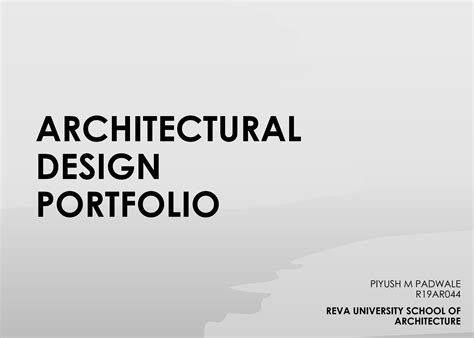 Architectural Design Portfolio By Piyush Padwale Issuu