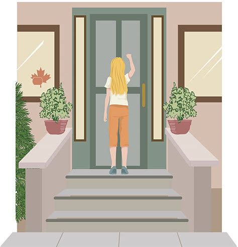 knocking on door illustrations royalty free vector graphics and clip art istock