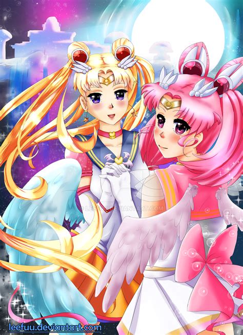 Sailor Moon And Chibi Usa By Leefuu On Deviantart