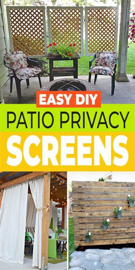 Easy Diy Patio Privacy Screens • The Garden Glove
