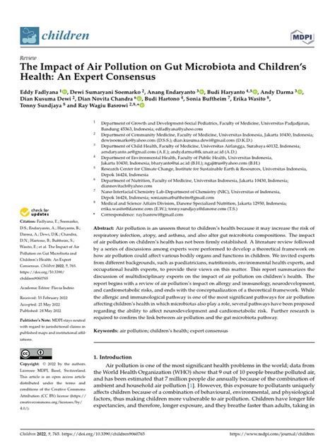 4 The Impact Of Air Pollution On Gut Microbiota Pdf Respiratory