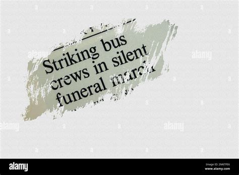 news story from 1975 newspaper headline article title - Striking bus