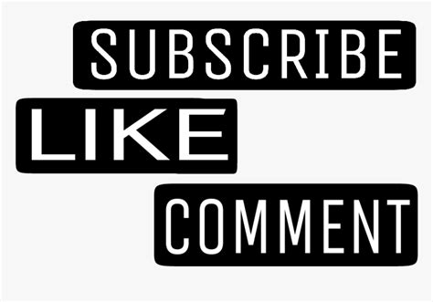Like Comment Subscribe Png Logo Subscribe Like Comment Transparent