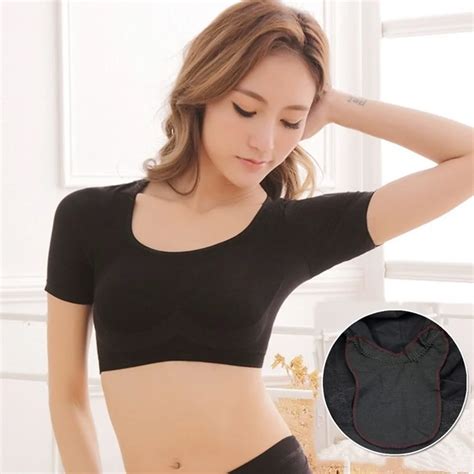 Women T Shirt Shape Sweat Pads Washable Armpit Underarm Sweat Absorbing Guards Anti Sweat