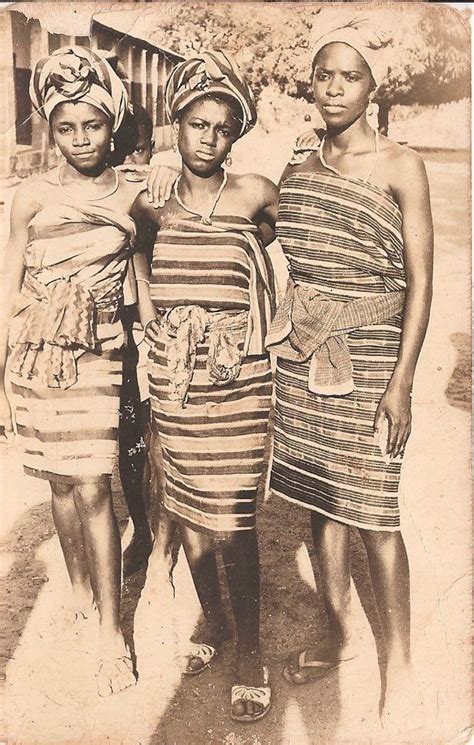 Yoruba Ladies African Culture Vintage Black Glamour African People