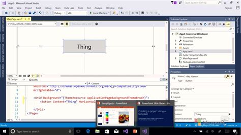 09 Creating A Basic Hello World App Using Visual Studio 2017 Youtube