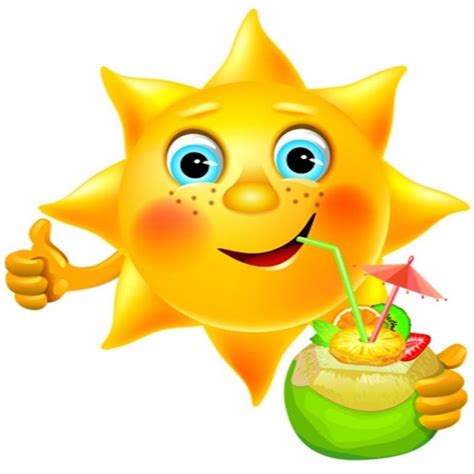 Funny Sun In Pictures Elsoar Anniversaire Emoji Dessin Smiley