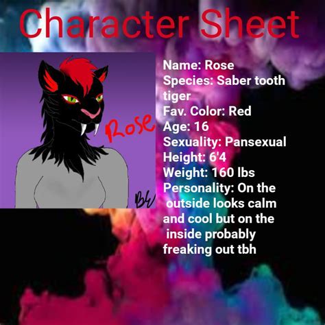 Roses Character Sheet Wiki Furry Amino