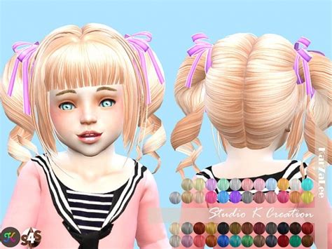 Animate Hair 23 Momo Toddler Version At Studio K Creation Sims 4 Updates