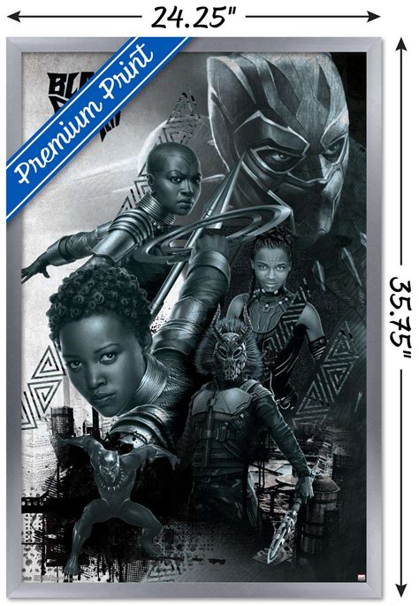 Marvel Cinematic Universe Black Panther Group Poster Ebay