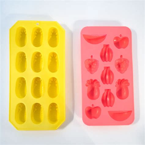 Fruit Shapes Ice Cubes Mould Reusable Tray 20cm Partyrama