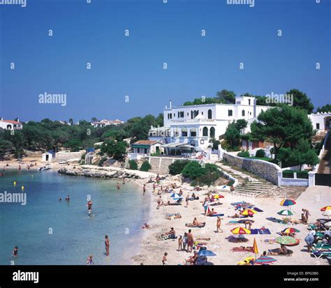 Cala Santandria Minorca Balearic Islands Stock Photo Alamy
