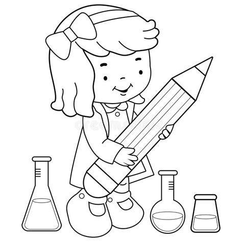 Science Experiment Coloring Page