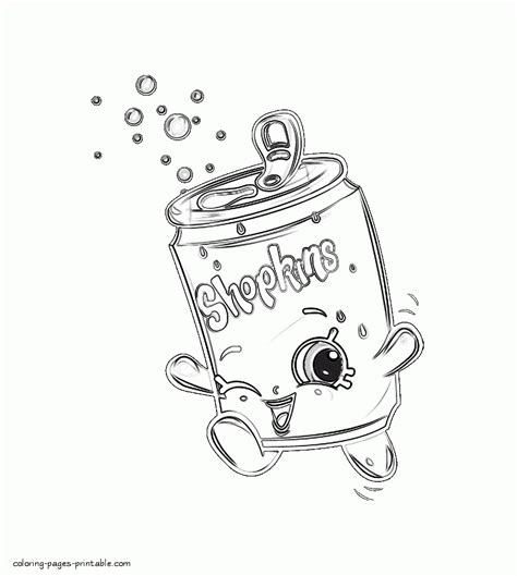 Pictures Of Soda Cans Coloring Pages