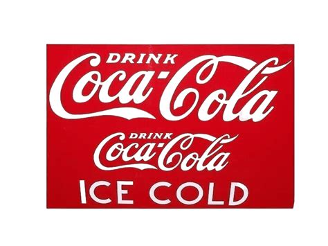 Drink Coca Cola And Ice Cold Decal Set For Standard Cooler Early