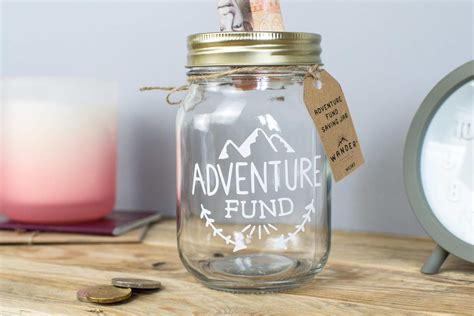 Adventure Fund Jar Adventure Fund Money Jar Etsy Savings