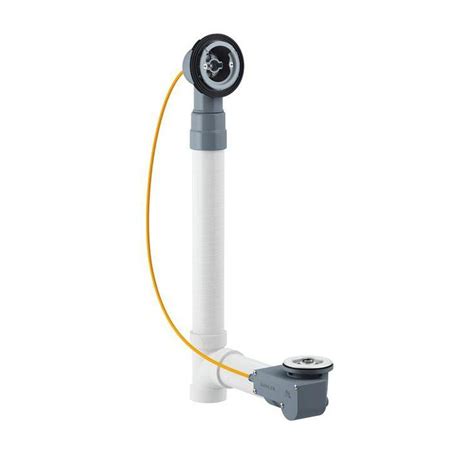 I don't know much about drain types, but it is part of an old bathroom that looks like it was installed in the. KOHLER PureFlo Rough-In Cable Bath Drain in White-K-37383 ...