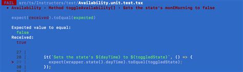 Replace the remaining letter with its uppercase version. javascript - Test case to check state update doesn't seem ...