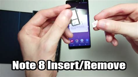 Maybe you would like to learn more about one of these? Samsung Galaxy Note 8 SIM Card & MicroSD Card How to Insert or Remove - YouTube