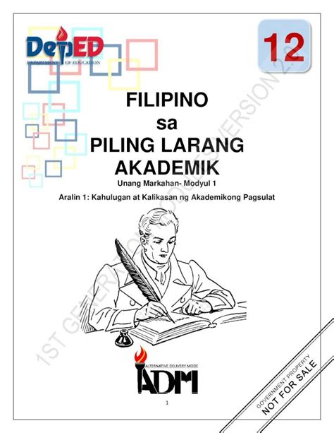 PDF FILIPINO Sa PILING LARANG AKADEMIK Sanaysay Photo Essay