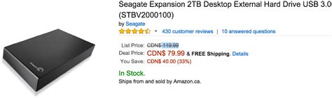 Notice how i said above that the drive inside is usually a seagate archive model. Seagate Expansion Desktop External Hard Drive USB 3.0 4TB ...