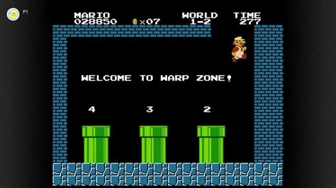 Super Mario Bros World 1 2 Warp Zone Youtube