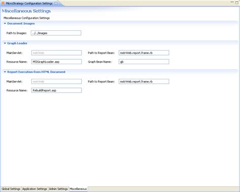 Web Configuration Settings