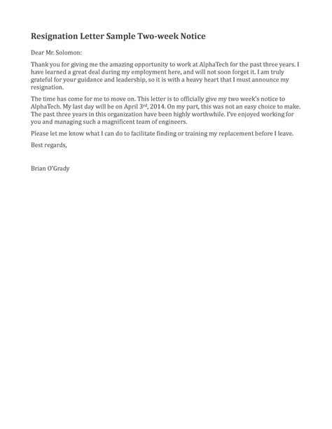 Notice to vacate letter template. resignation letter sample 2 weeks notice - Google Search ...