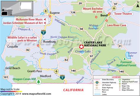 Crater Lake National Park Oregon Usa Map Facts Best