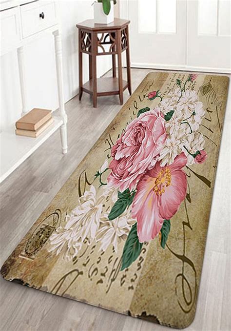 beautiful flowers print floor area rug floor area rugs decor bath rugs sets