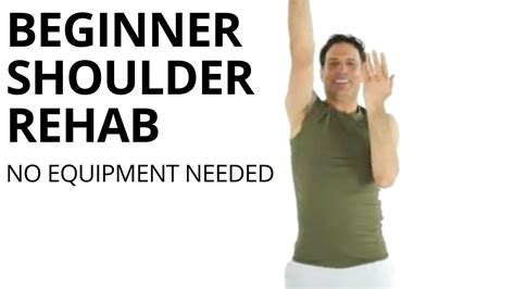 Beginner Shoulder Rehab Exercises For Scapular Stabilization And Rotator Cuff NO EQUIPMENT