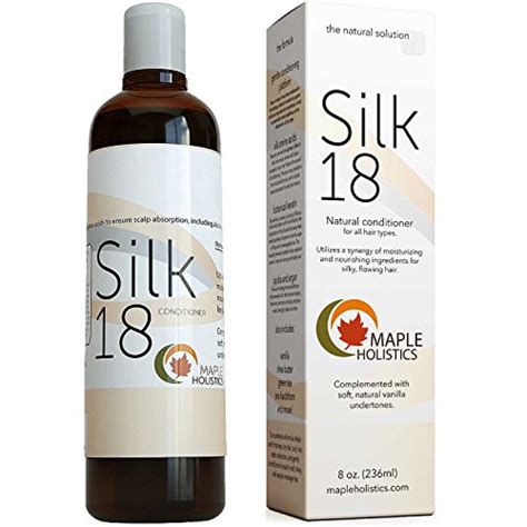 Silk18 Natural Hair Conditioner Argan Oil Sulfate Free Treatment For