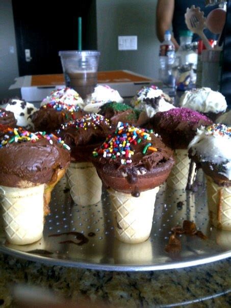 Cupcakes Baked In Ice Cream Cones Delicious Cupcake Art Cupcake Ideas Baking Cupcakes Eat
