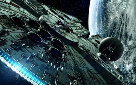 Star Wars Millenium Falcon Spaceship Hd Wallpapers 1800x2880