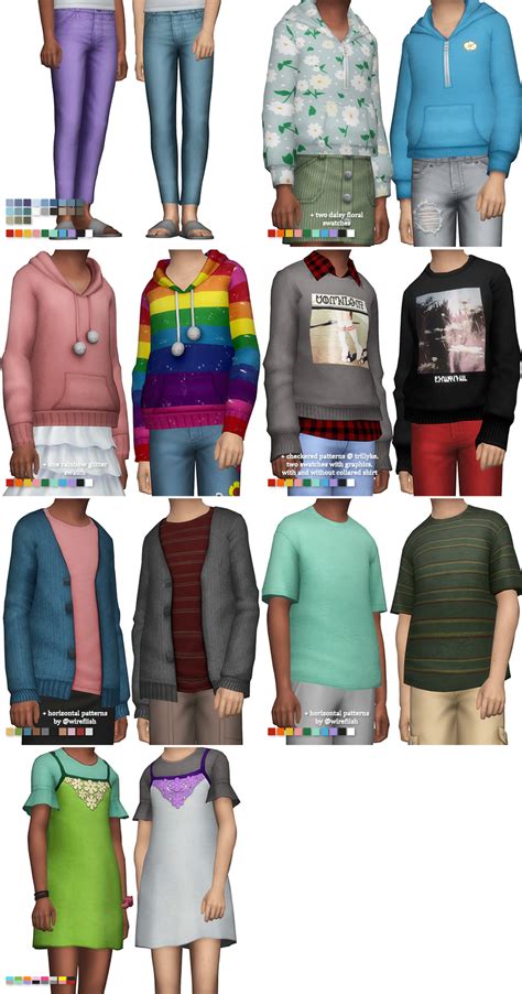 Just Kiddin Mini Cc Pack For Child Sims 😋 Patreon Sims 4 Cc